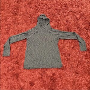 Kuhl Heathered Blue Hooded Long Sleeve Top
